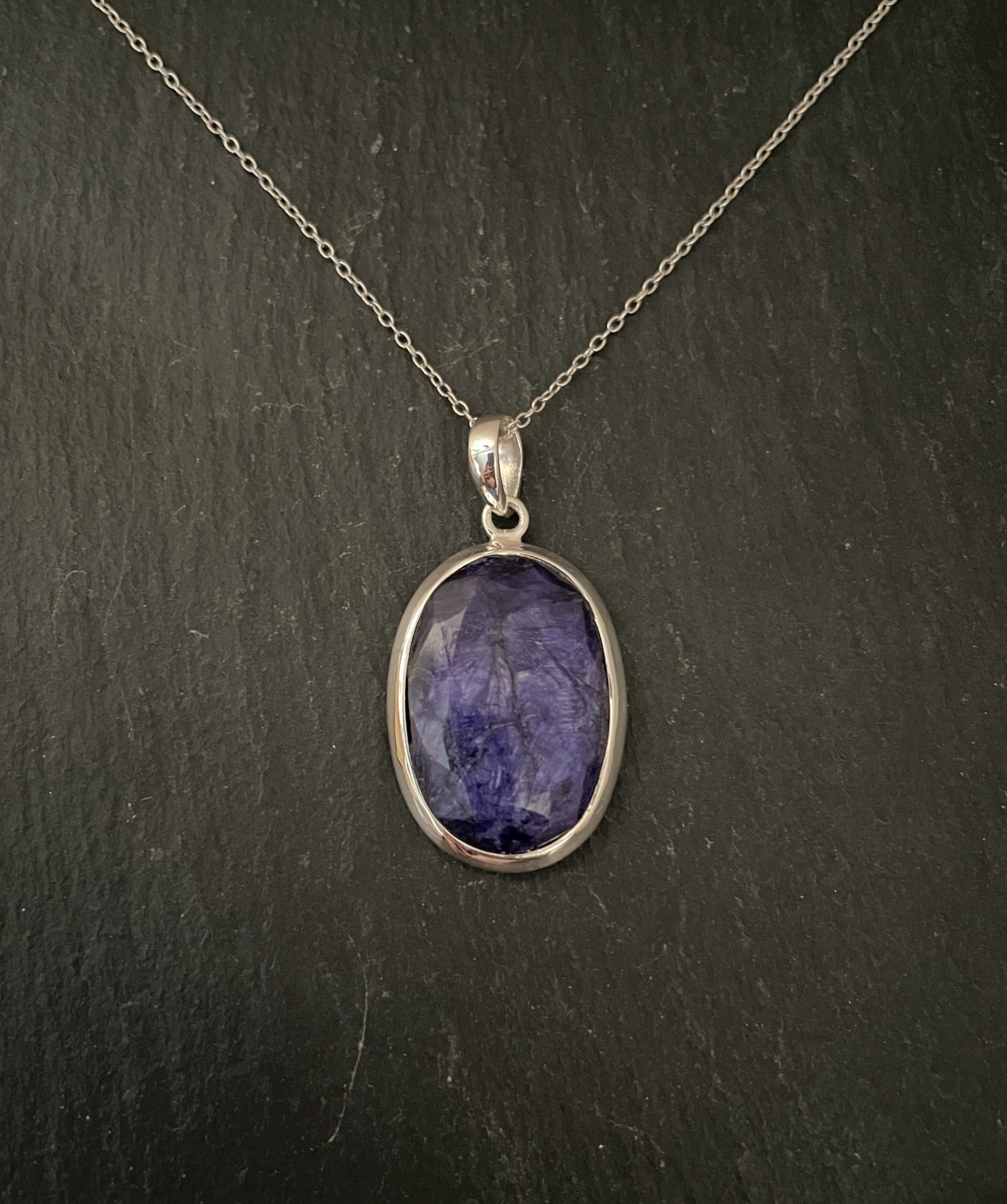 Oval Sapphire Pendant image 0