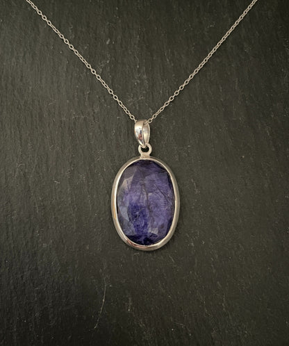 Oval Sapphire Pendant image 0