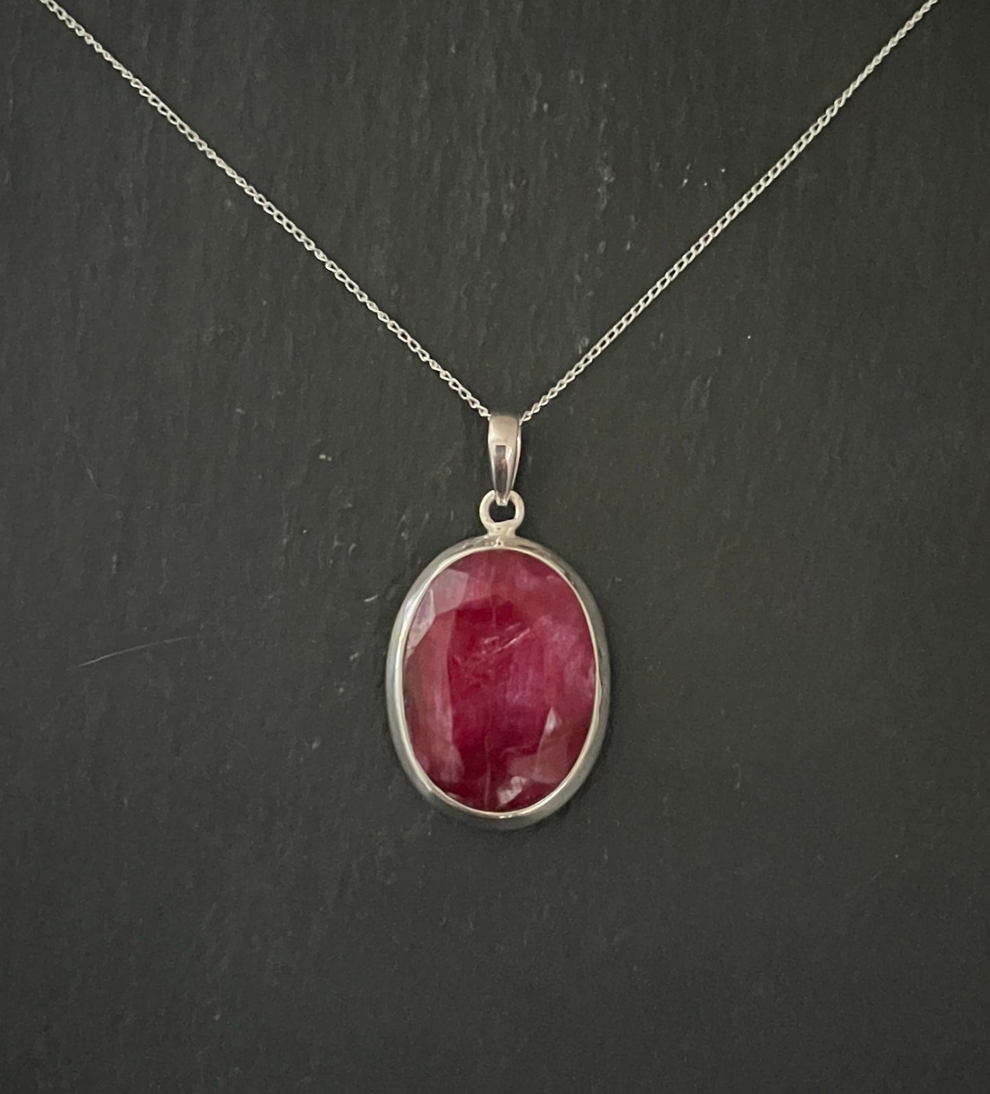 Ruby Oval Pendant image 0