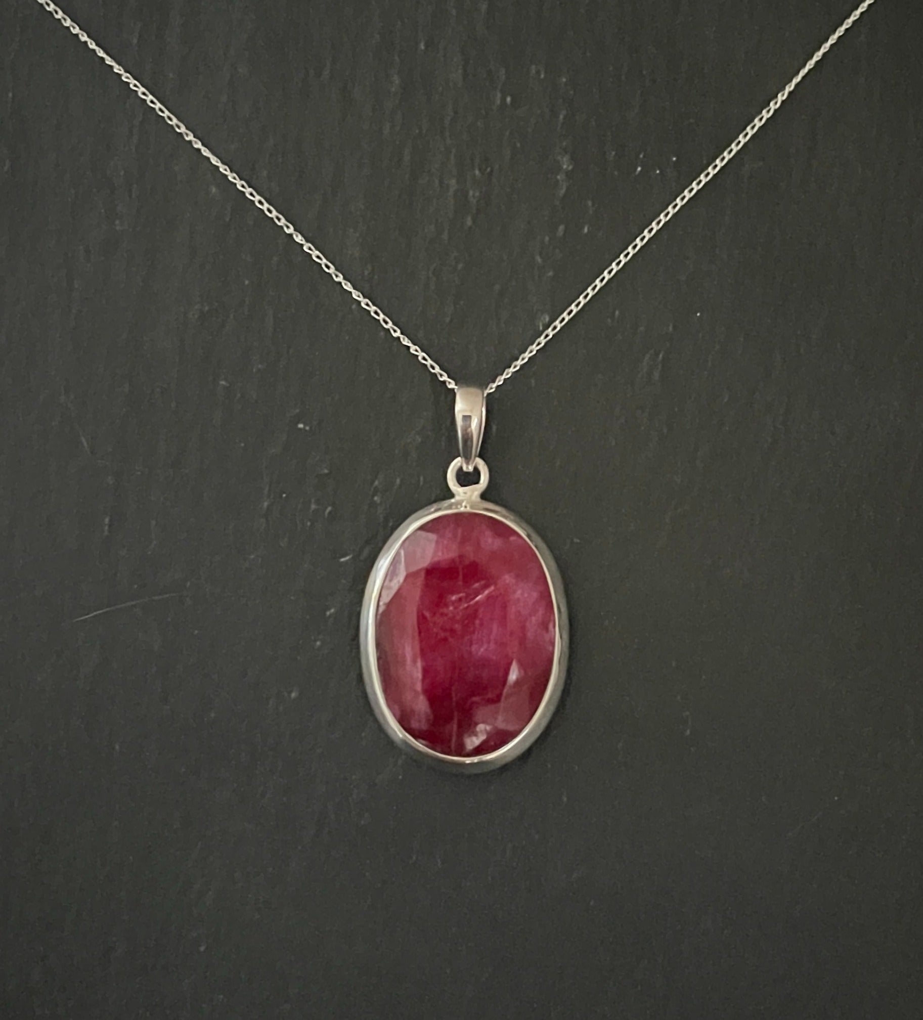Ruby Oval Pendant image 0