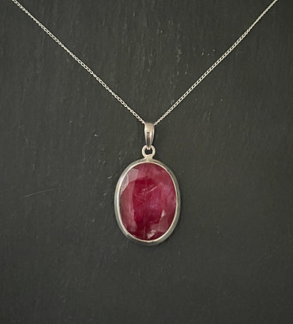 Ruby Oval Pendant image 0