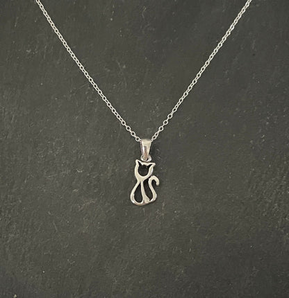 Silver Cat Pendant image 0