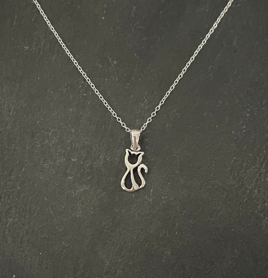 Silver Cat Pendant image 0