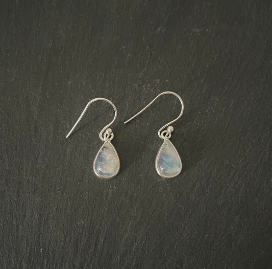 Moonstone Teardrop Earrings image 0