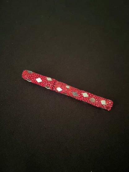Red Glitter Pen image 0