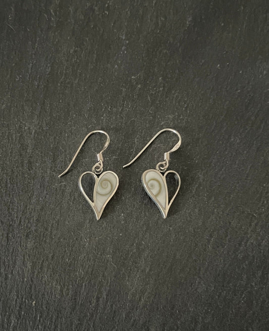 Heart Shiva Shell Earrings image 0