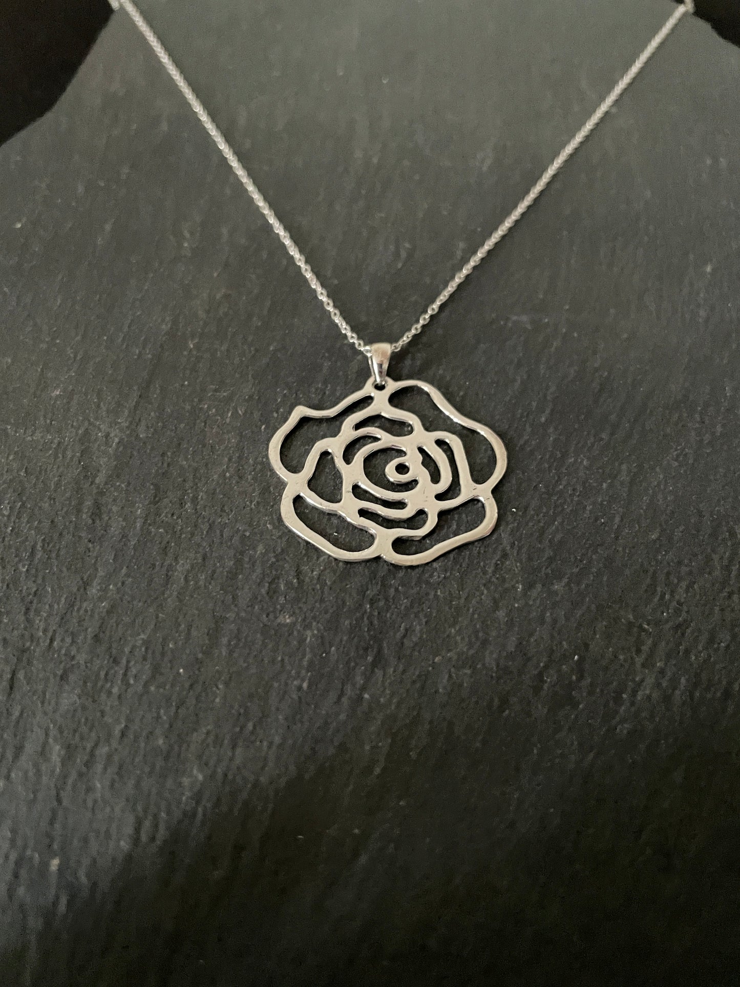 Silver Rose Pendant image 1