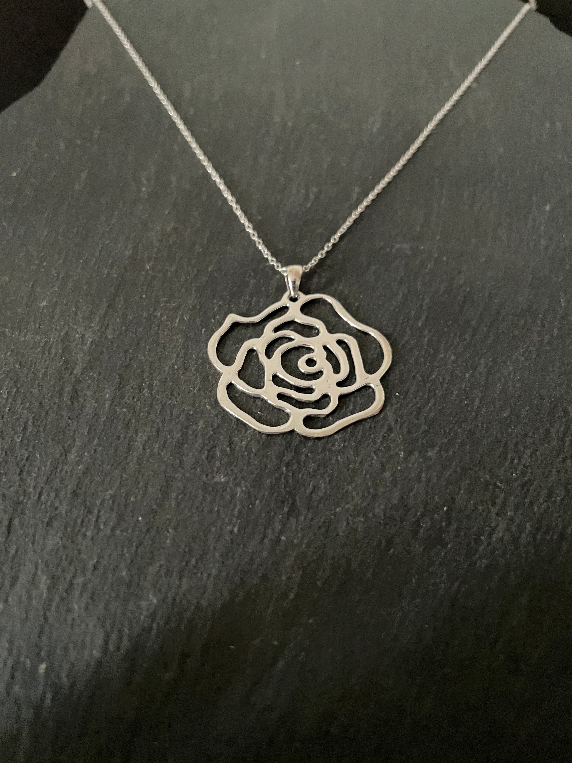 Silver Rose Pendant image 1