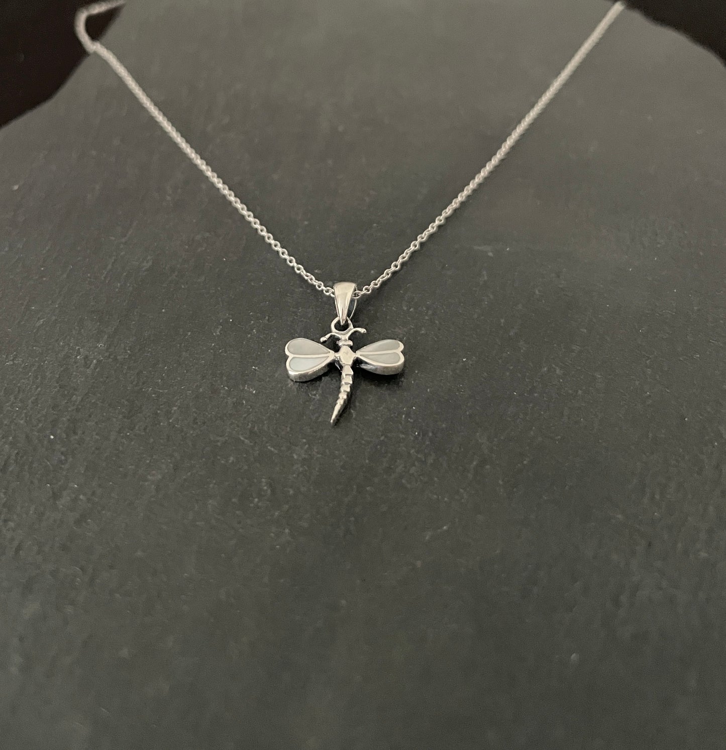 Mother of Pearl Dragonfly Pendant image 1