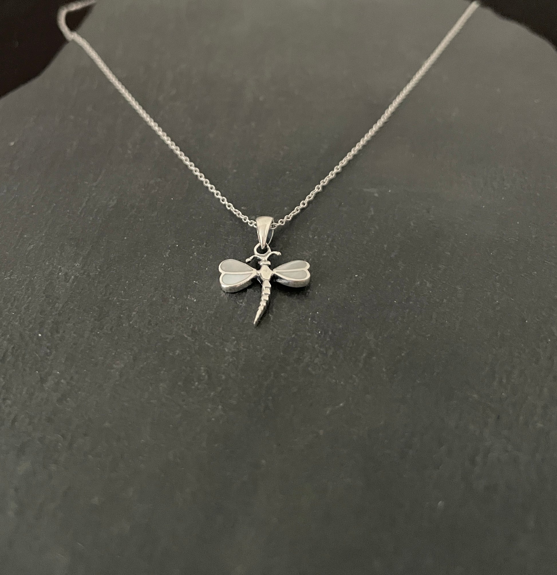 Mother of Pearl Dragonfly Pendant image 1