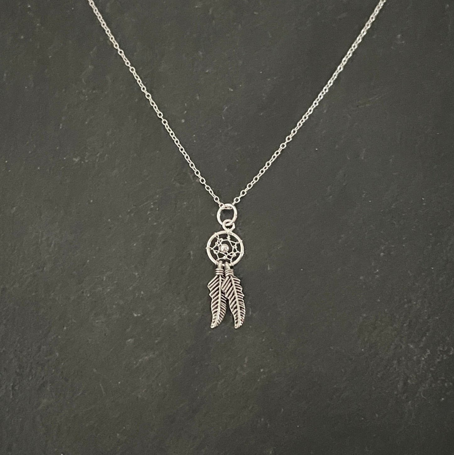 Silver Dreamcatcher Pendant image 0