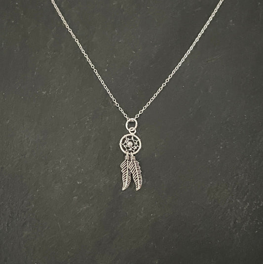 Silver Dreamcatcher Pendant image 0