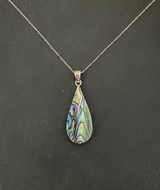 Paua Shell Teardrop Pendant image 0