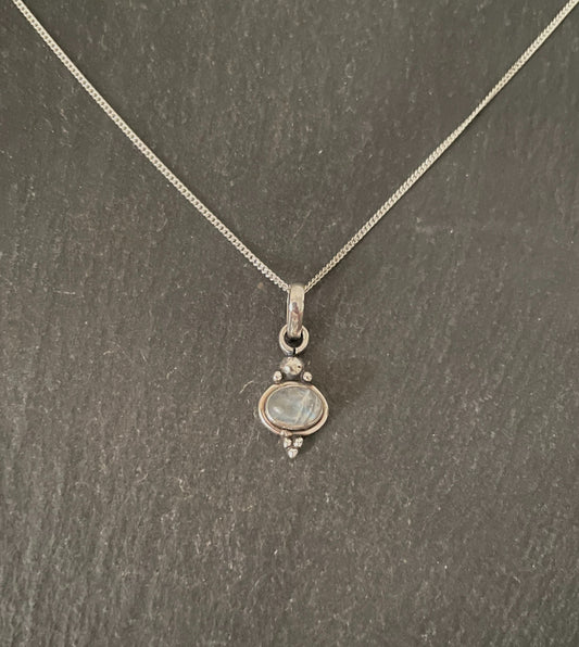 Moonstone and Silver Pendant image 0