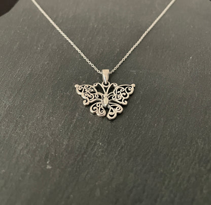 Silver Butterfly Pendant image 1