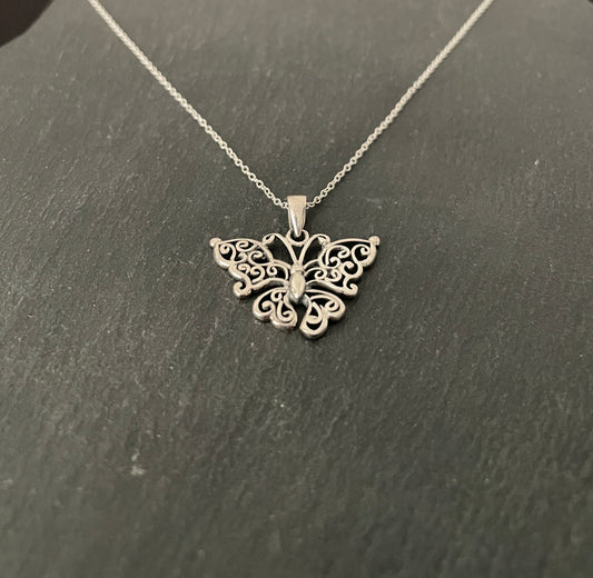 Silver Butterfly Pendant image 1