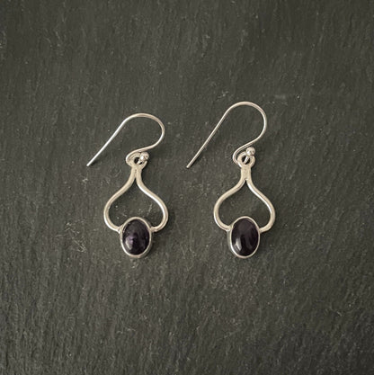 Amethyst Drop Earrings image 0