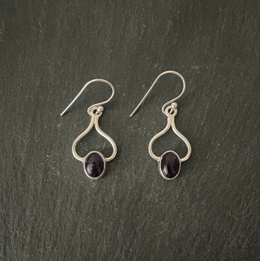 Amethyst Drop Earrings image 0