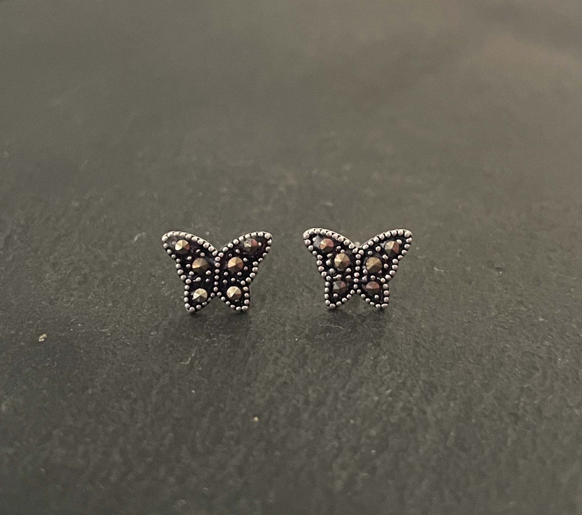 Marcasite Butterfly Studs image 0