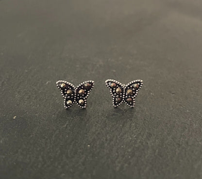 Marcasite Butterfly Studs image 0