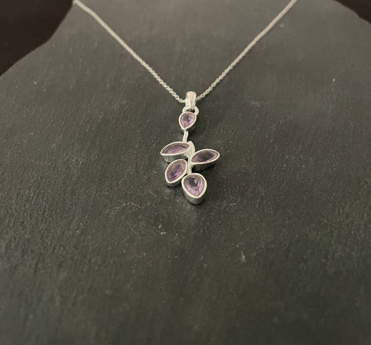 Amethyst and Silver Pendant image 1