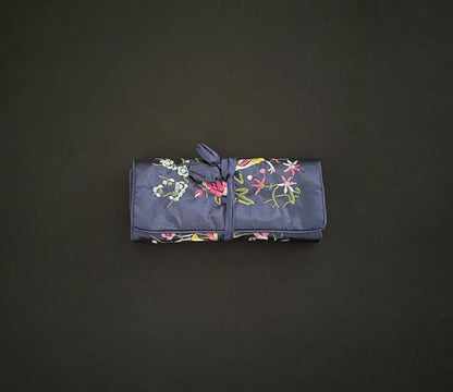 Dark Blue Flower Jewellery Wrap image 1