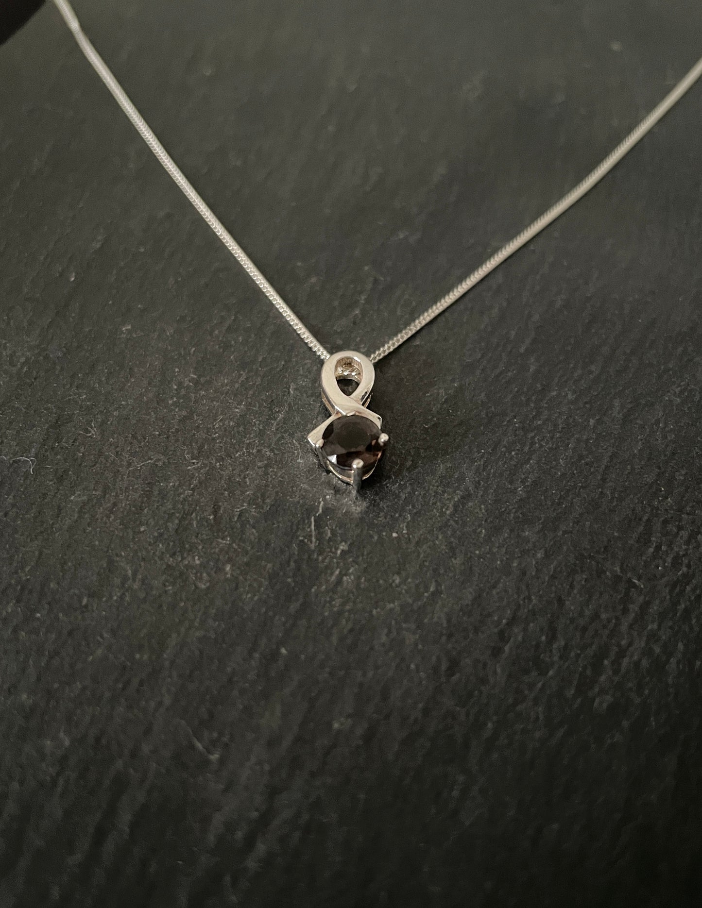 Smokey Quartz and Silver Pendant image 1