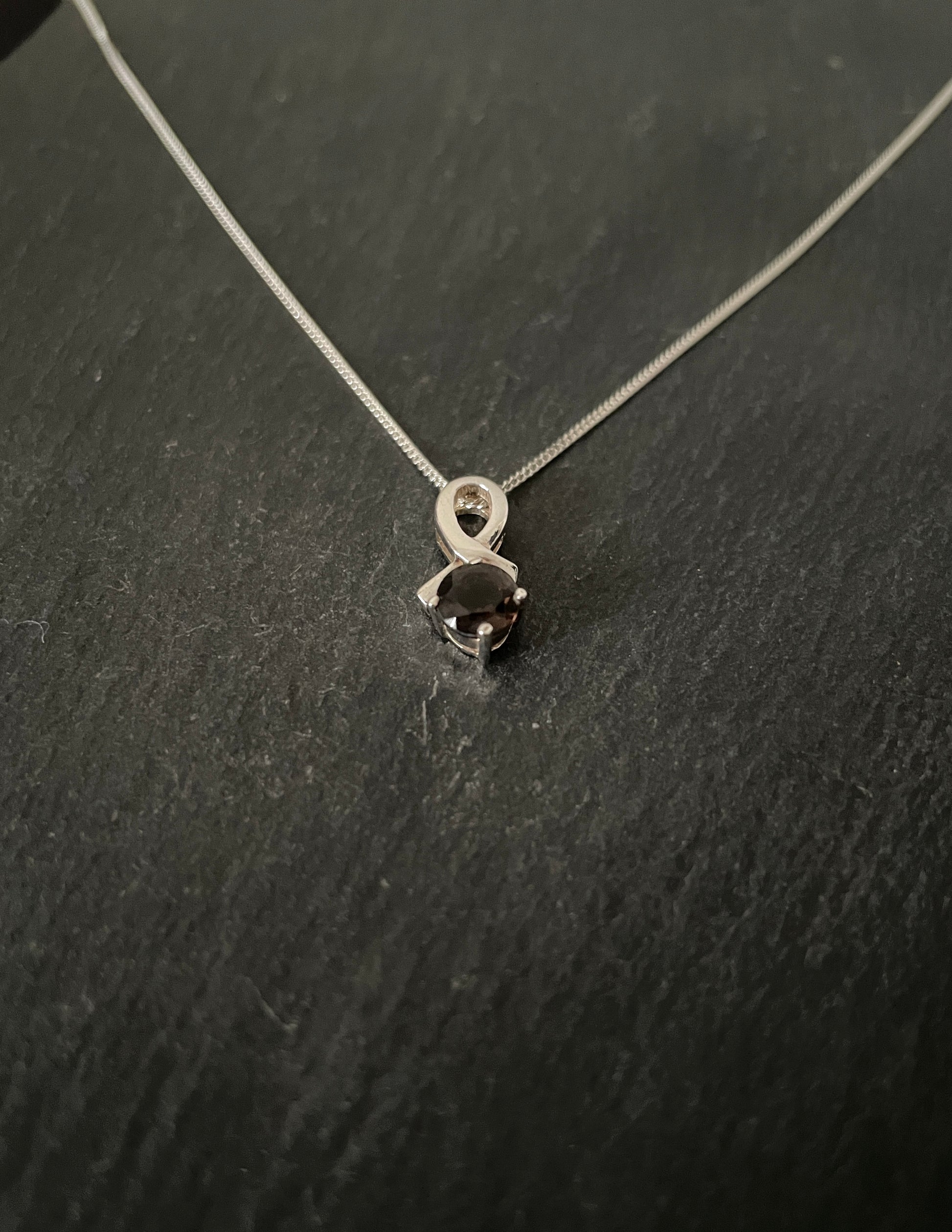 Smokey Quartz and Silver Pendant image 1