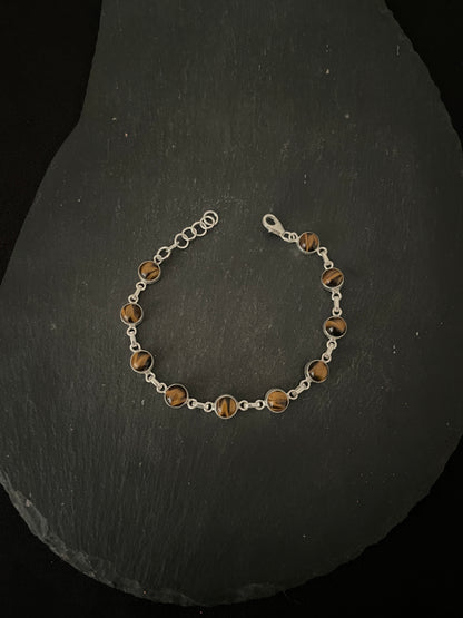 Round Tiger's Eye Bracelet image 2