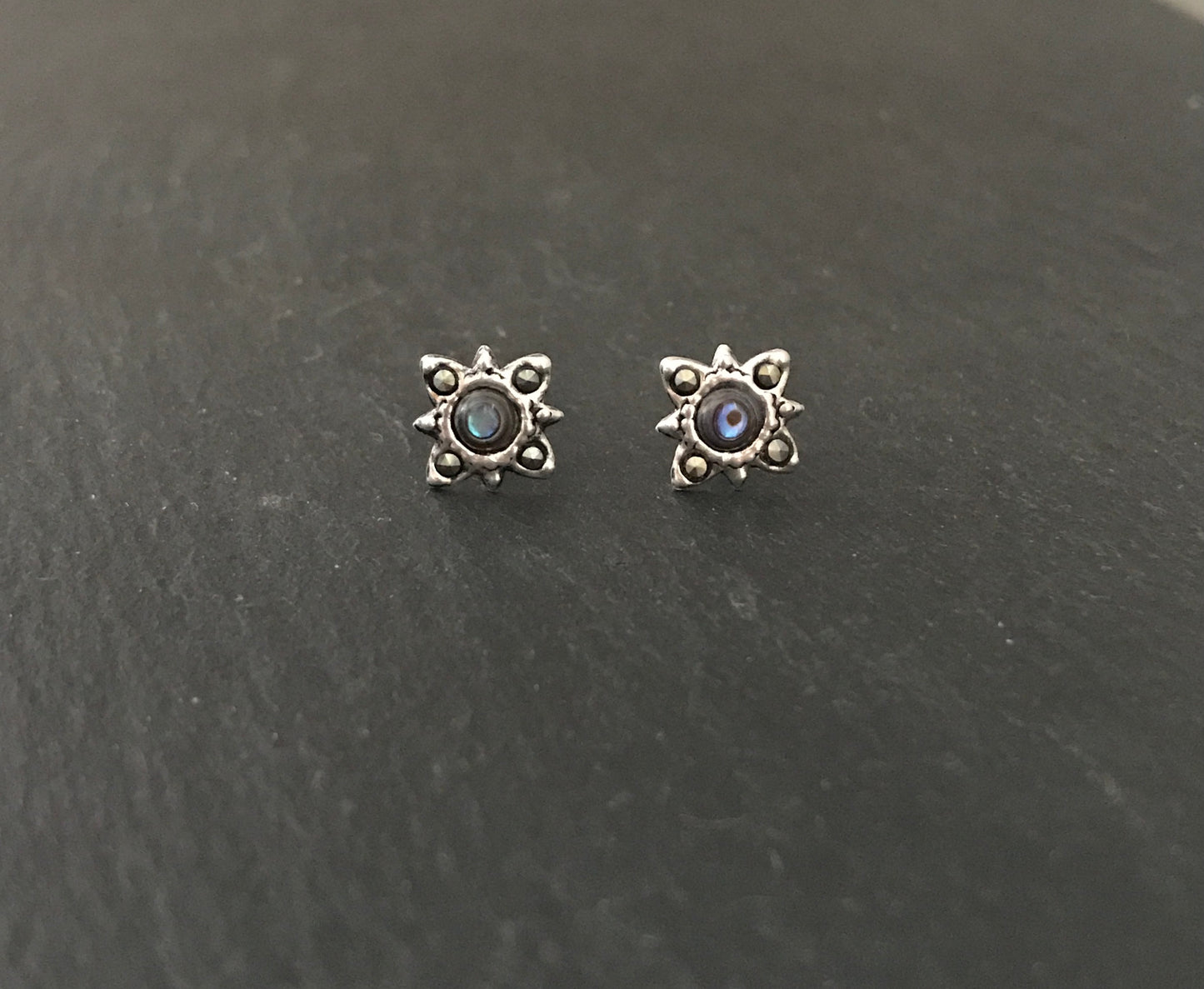 Marcasite and Gemstone Studs image 4