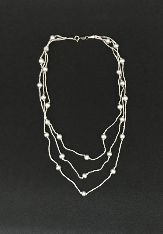 Pearl 3 Row Choker image 0