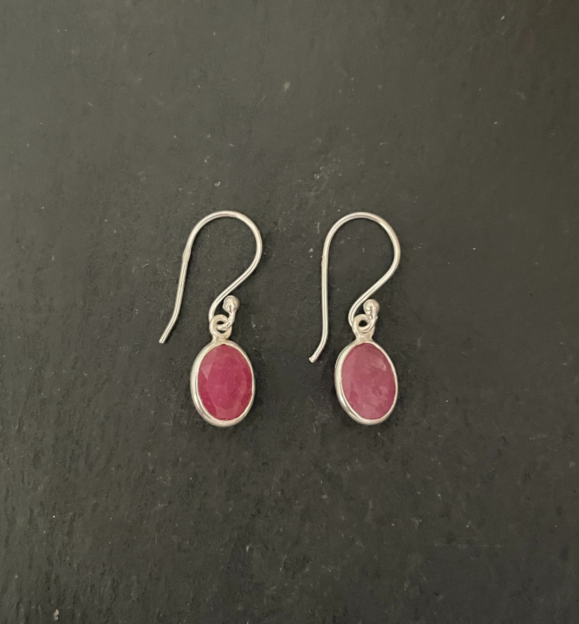 Ruby Oval Earrings image 0