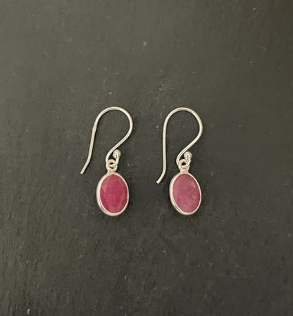 Ruby Oval Earrings image 0