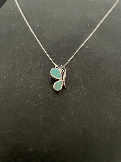 Turquoise Butterfly Pendant image 1