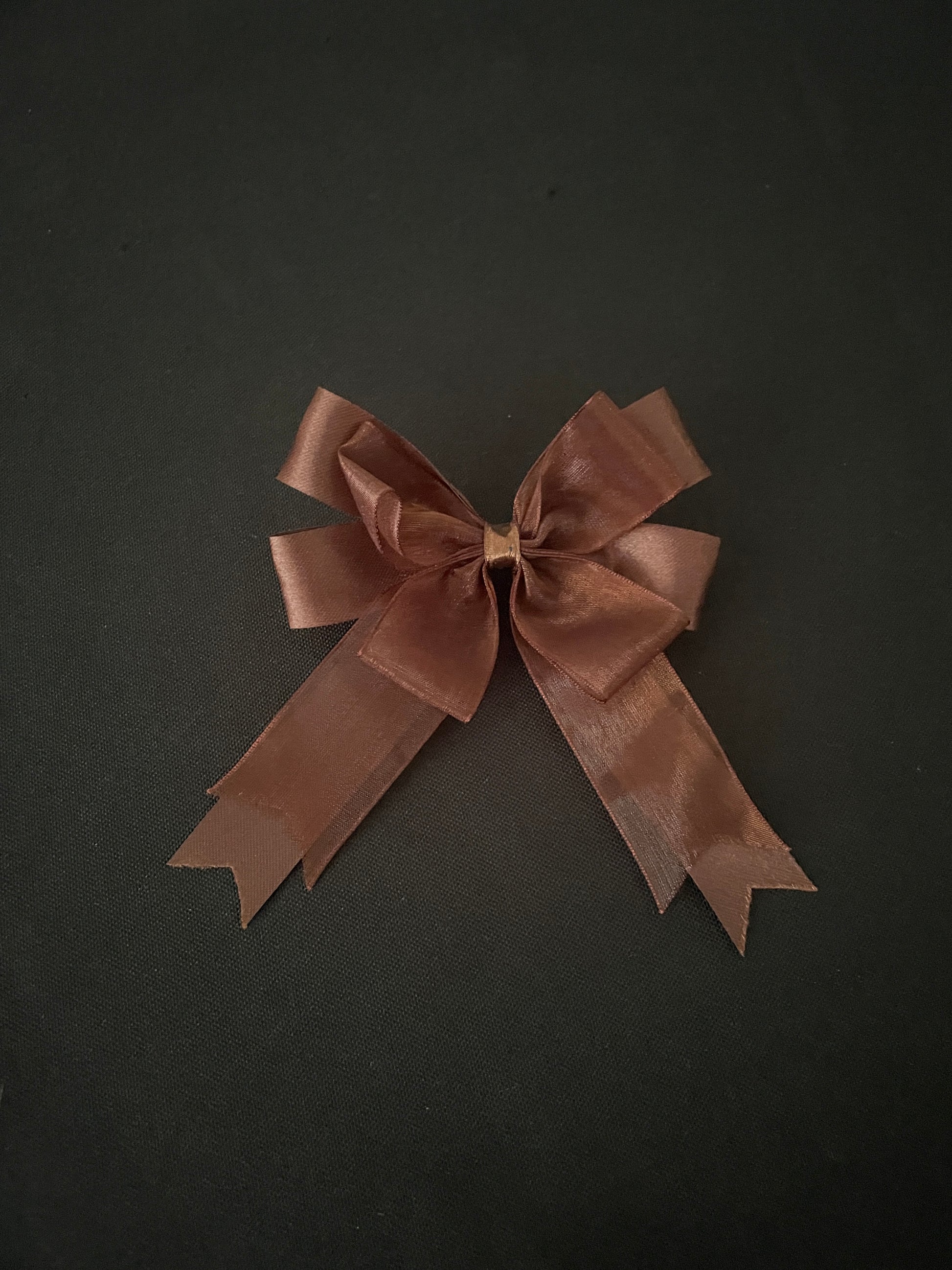 Brown Bow Hair Clips image 2