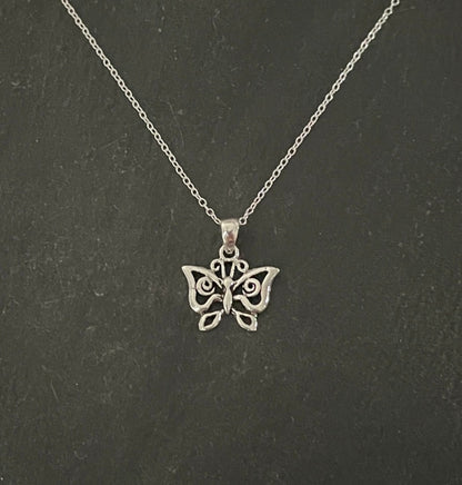 Silver Butterfly Pendant image 0