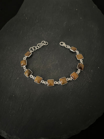 Square Tiger's Eye Bracelet image 1
