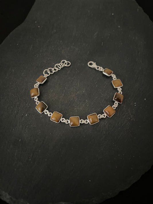 Square Tiger's Eye Bracelet image 1