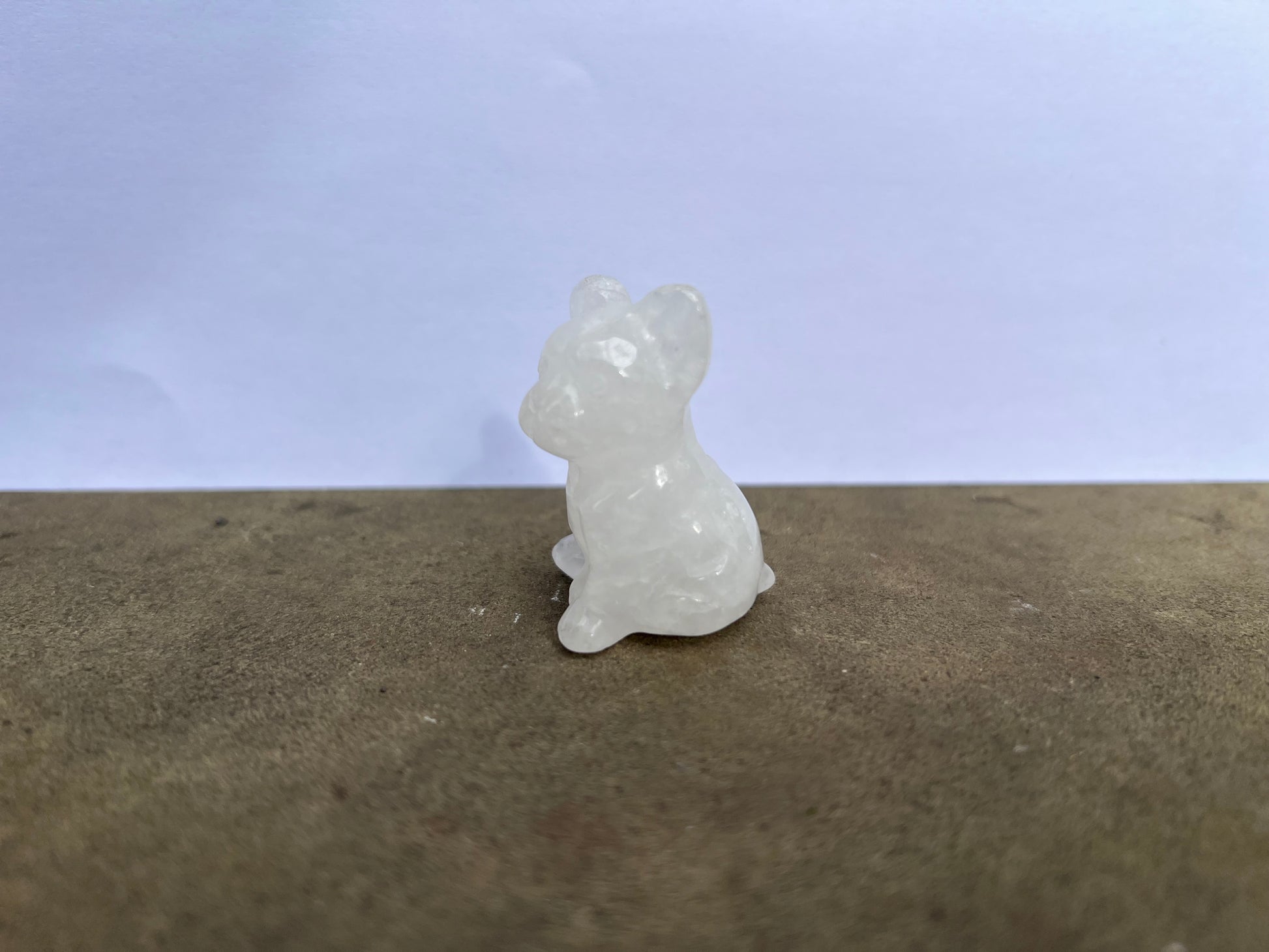 Clear Quartz French Bulldog image 1