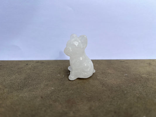 Clear Quartz French Bulldog image 1