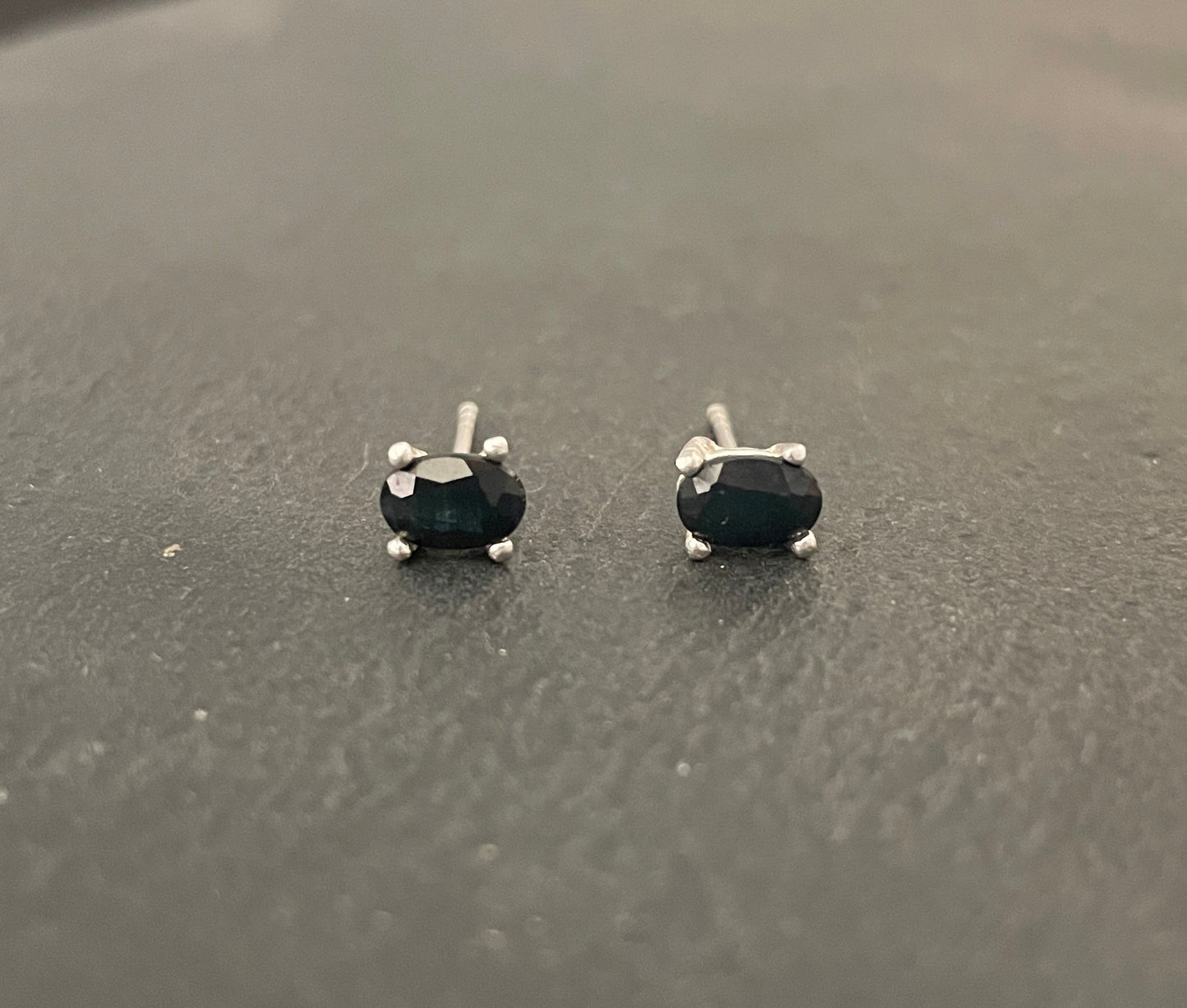 Oval Sapphire Studs image 0