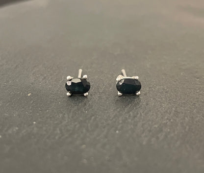 Oval Sapphire Studs image 0