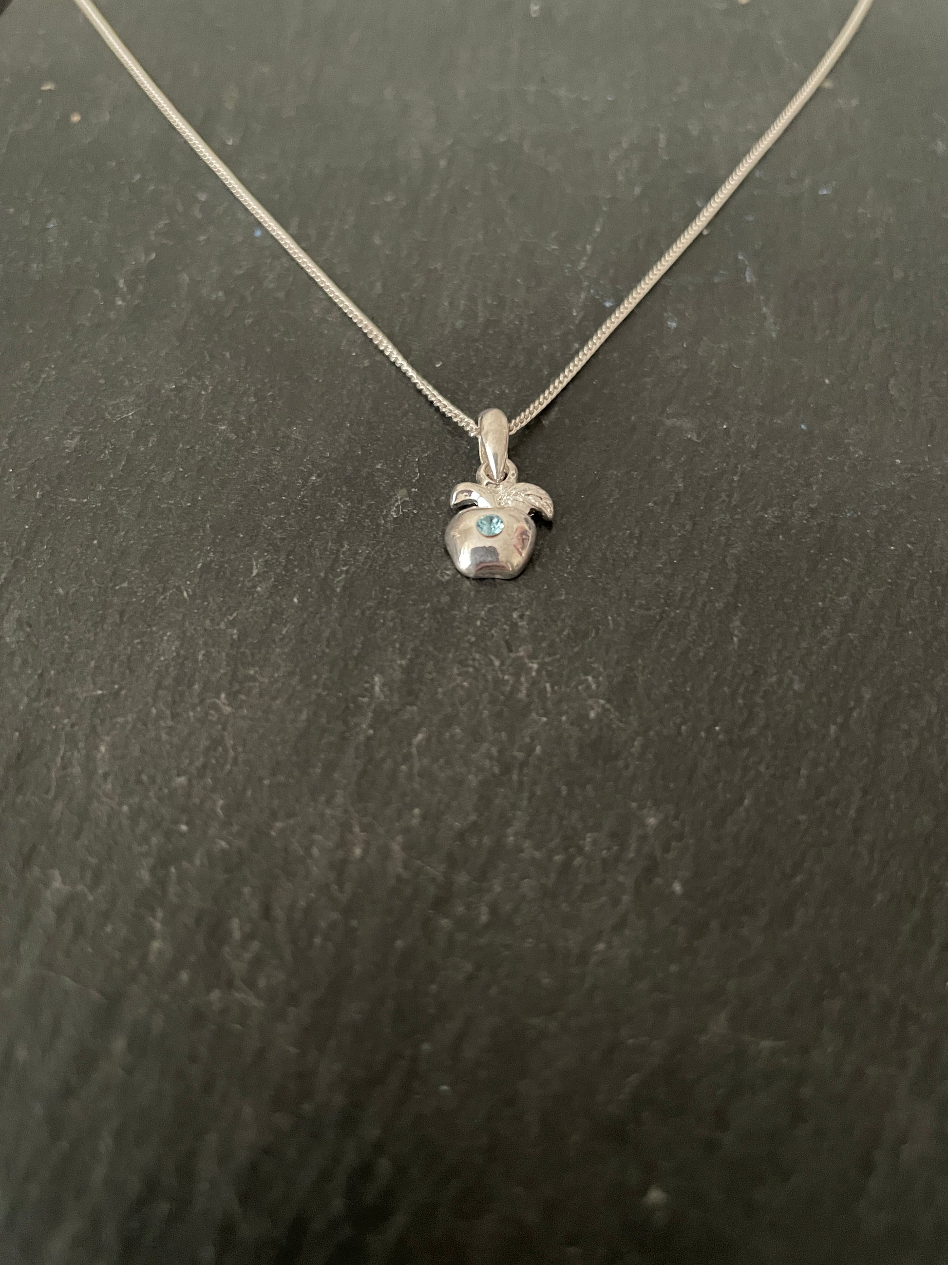 Cubic Zirconia Apple Pendant image 1