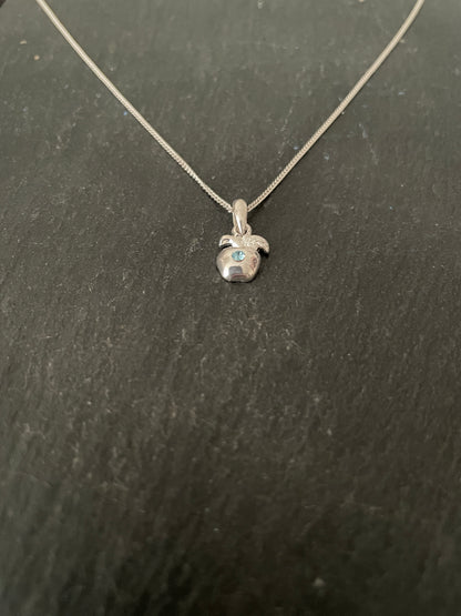 Cubic Zirconia Apple Pendant image 1