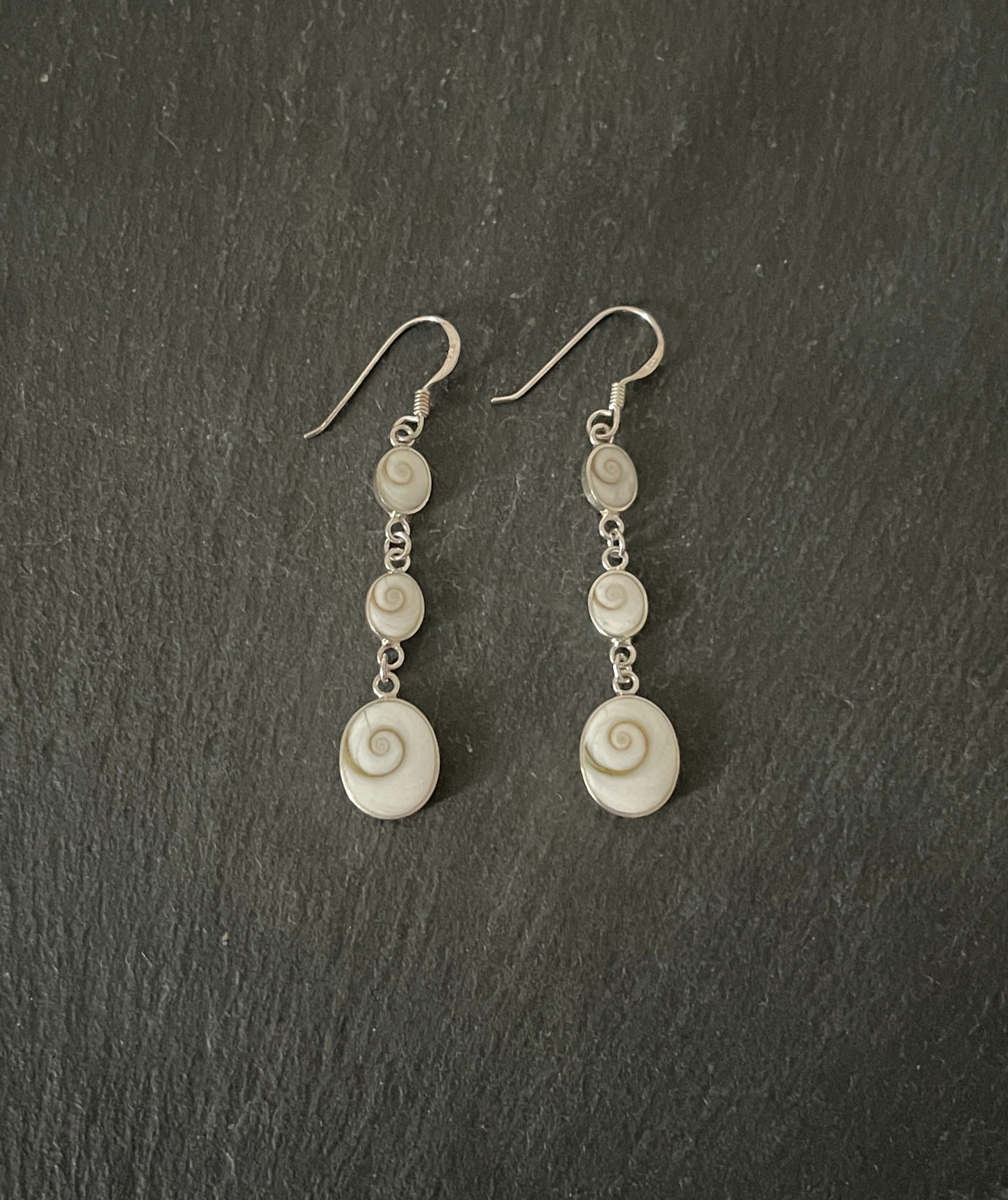 Shiva Shell and Silver Earrings image 0