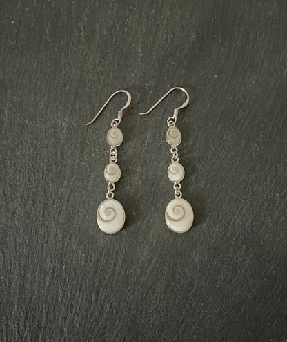 Shiva Shell and Silver Earrings image 0