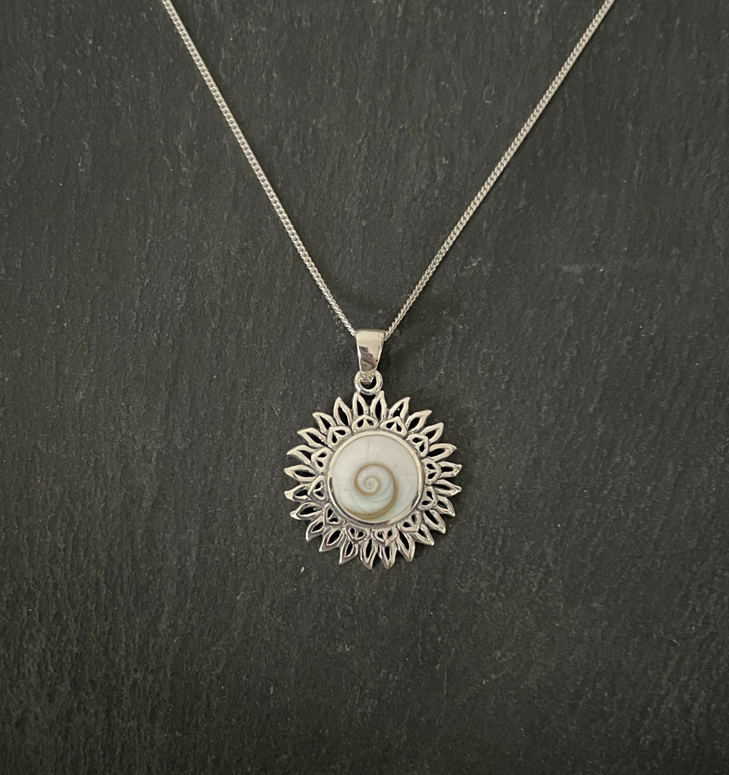 Shiva Shell and Silver Pendant image 0