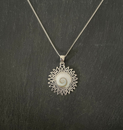 Shiva Shell and Silver Pendant image 0