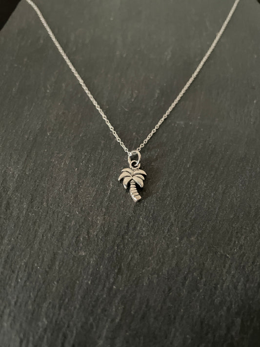 Silver Palm Tree Pendant image 1