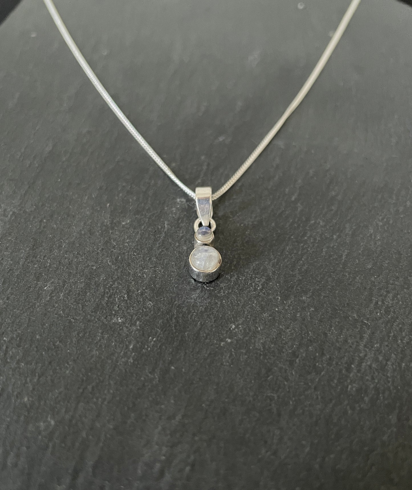 Two Stone Moonstone Pendant image 1